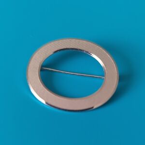 Sterling Silver Oval Brooch